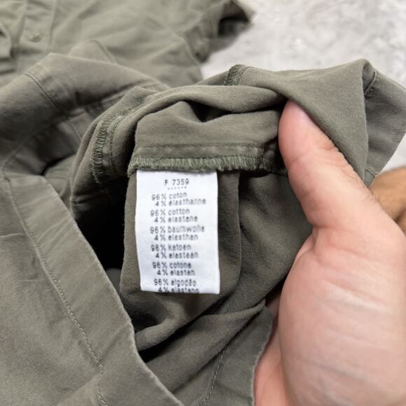 Lacoste Womens Short Sleeve Dress Green Button Down Sz 36 Cotton Pockets - Picture 8 of 8